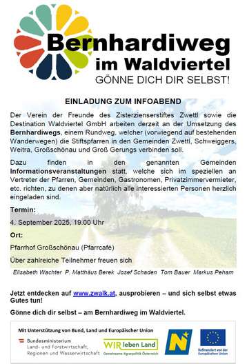 Einladung Infoabend Bernhardiweg